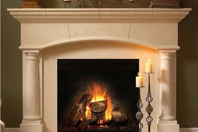 American Limestone Fireplaces
