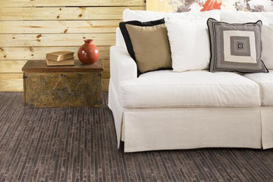 Inspiration for a mid-sized contemporary formal and open concept living room remodel in Grand Rapids with no fireplace