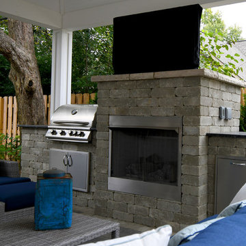 Outdoor living spaces - Outdoor kitchens & bars - Executive Landscape Northville