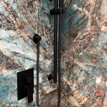 Beautiful exotic looking shower!