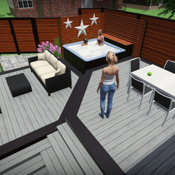 Danforth Backyard Hot Tub