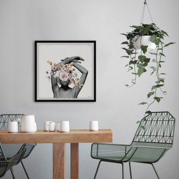"Confident Bloom" Framed Painting Print