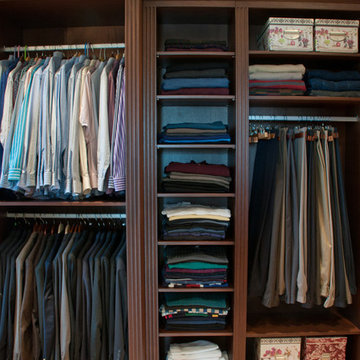 Custom Mahogany Master Closet