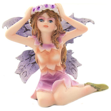 Pacific Giftware Small Purple Fairy Garden Of Enchantment