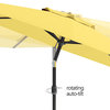CorLiving 10 Foot Wind Resistant Patio Umbrella with Crank and Tilt, Yellow
