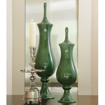 Tower Jar, Emerald, Large