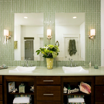 Green Tile Bathroom