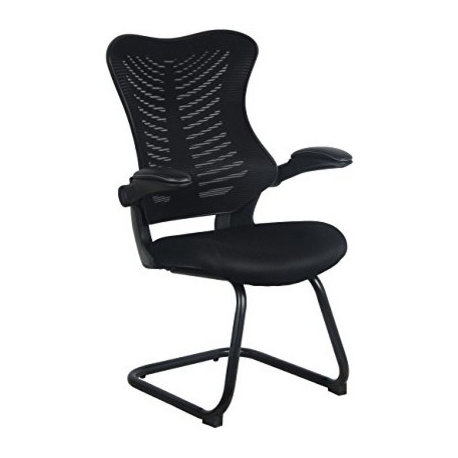 Office Factor Reception Guest Chairs with Flip Up  Comfortable Mesh, Ergonomic