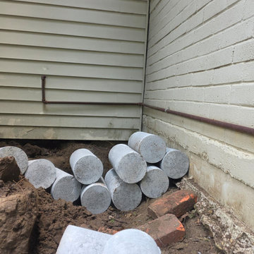 Crawl Space Foundation Support and Drainage Improvement