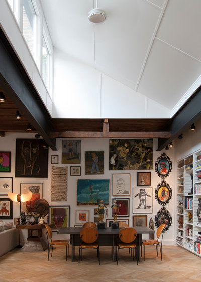 Contemporary Dining Room by Adrienne DeRosa