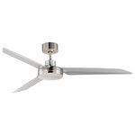 Maxim Lighting International - Ultra Slim 52" Outdoor Fan Nickel, Satin Nickel - With its small profile housing and elegant blade shape, the Ultra Slim provides an upgrade to indoor/outdoor fan options.  Available in 3 different finishes: White, Nickel, and matte Black.