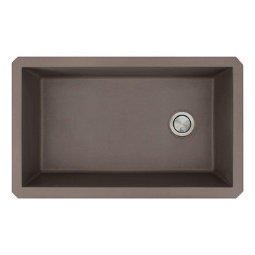 Transolid Radius Granite 31-in Undermount Kitchen Sink