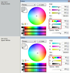 Paint Color Co Ordinating With Gray Screen Sw 7071