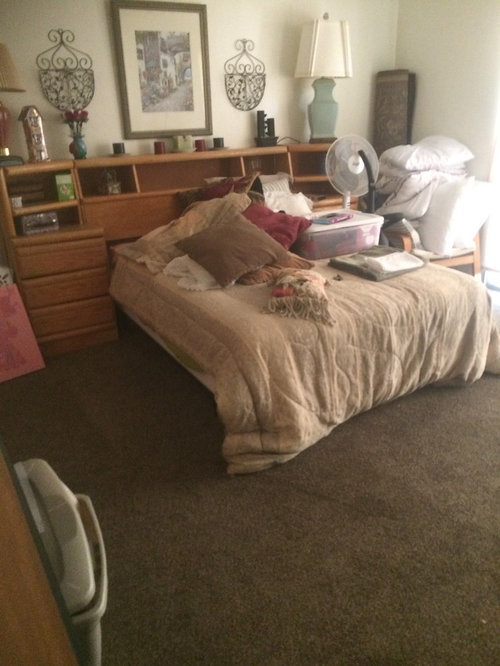 What can I do to improve this outdated bedroom set...