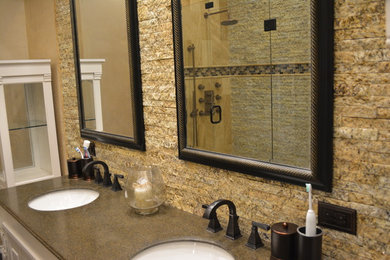 Inspiration for a transitional bathroom remodel in Houston