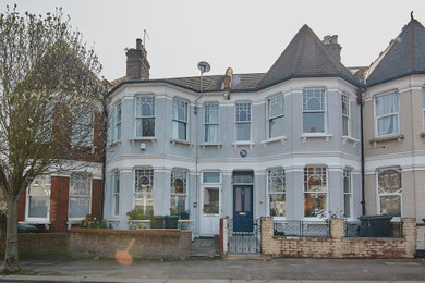 This is an example of a victorian house exterior in London.