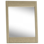 Bentley Designs - Rimini Aged Oak and Weathered Oak Mirror, 37x50 cm - Rimini Aged & Weathered Oak Mirror is finished in a striking combination of aged oak and contrasting weathered oak. It is the refined details that set this range apart, such as geometrical spindles set in a bevelled and tapering frame, striking drawer recesses, and dovetail handles.