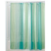 iDesign Ombre Fabric Shower Curtain, 72""x72", Blue and Green
