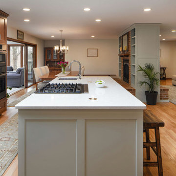 Design-Build Open Concept Interior Remodel - Kitchen - Living Room - Dining Room
