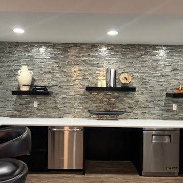 Modern and Textured Kitchenette Design for Commercial Spaces