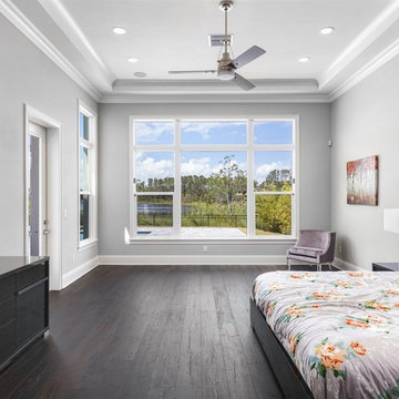 Transitional Custom Home on Lake Clarice in Windermere