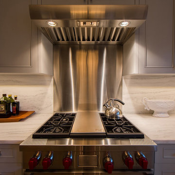 Stainless Steel Over hood Gas Range