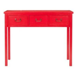 Safavieh Red Cindy Console Table - Side Tables And End Tables