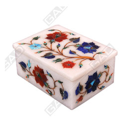 VIBRANT FLORA MARBLE JEWELRY BOX - Home Accessories & Decor