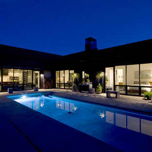 Großer Country Pool hinter dem Haus in San Francisco