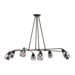 Nuevo Living Lanister 8 Pendant Lamp, Matte Black - Pendant Lighting