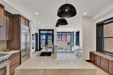 Inspiration for a contemporary kitchen remodel