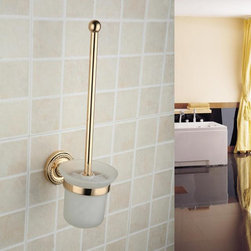 Antique Brass Ti-PVD Wall-mounted Toilet Brush Holder TGB2006 - Bathroom Accessories