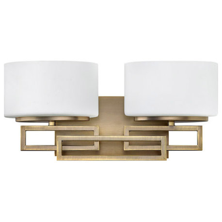 Bath Lanza 2-Light, Brushed Bronze