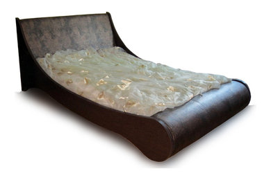 Кровать для интерьера в сафари стиле.