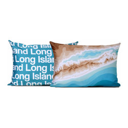 Long Island Map Pillow - Decorative Pillows