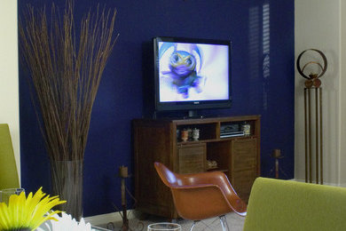 Inspiration for a contemporary dining room remodel in Other