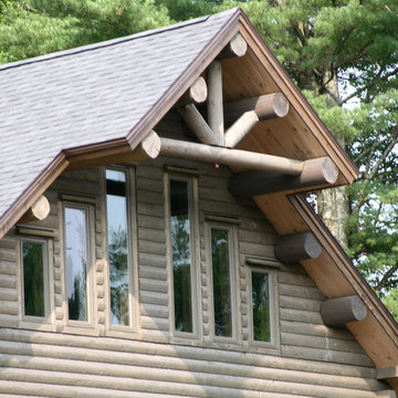 Big Twig Homes LLC. Extreme Home Makeover Katahdin cedar log home