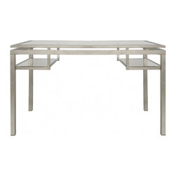 Worlds Away Brentwood Silver Leaf Desk - Desks And Hutches