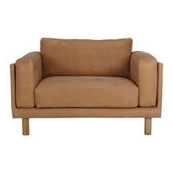 Design Project by John Lewis No.002 Leather Snuggler - Armchairs & Accent Chairs