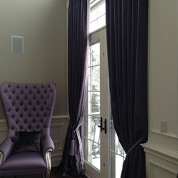 Velvet drapery - Window Treatments
