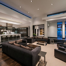 raised living room