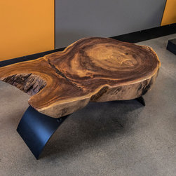 Wood Slab Accent Table - Coffee Tables