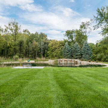 Milford, MI - Backyard Pool Bar Landscape Design & Install