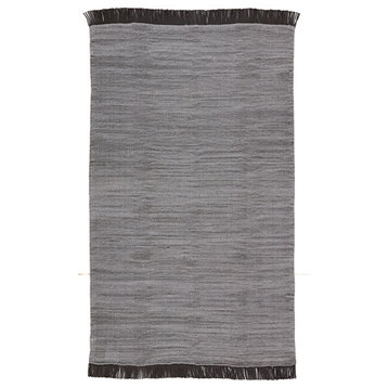 Jaipur Living Savvy Indoor/ Outdoor Solid Area Rug, Gray/Black, 8'10"x11'9"
