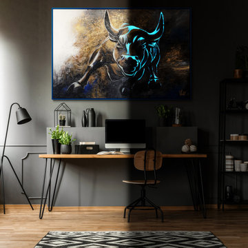 Large abstract wall art for living room