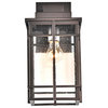 CHLOE Lighting Kenneth Transitional 1-Light Rubbed Bronze Outdoor Wall Sconce