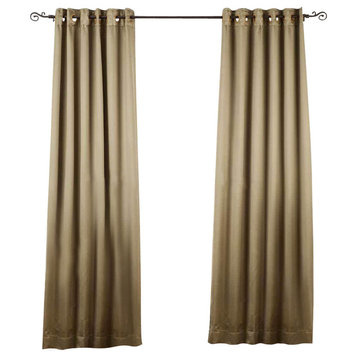 Olive Green Ring/Grommet Top 90% blackout Curtain/Drape/Panel -50W x 108L-Piece