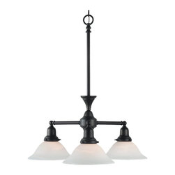 Royce Lighting - Royce Lighting Essex Three-Light Chandelier Oil Rubbed Bronze - Chandeliers
