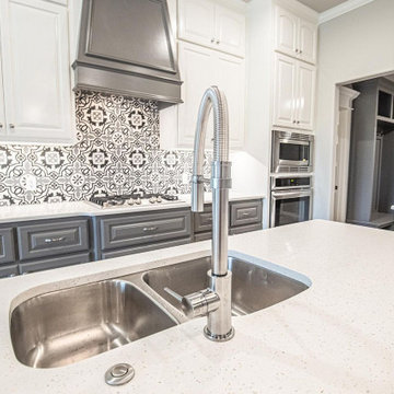 Bold Mashup Back-splash, Kitchen Remodel in Los Angeles, CA