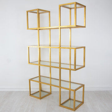 Soho Gold Box Cube Shelf